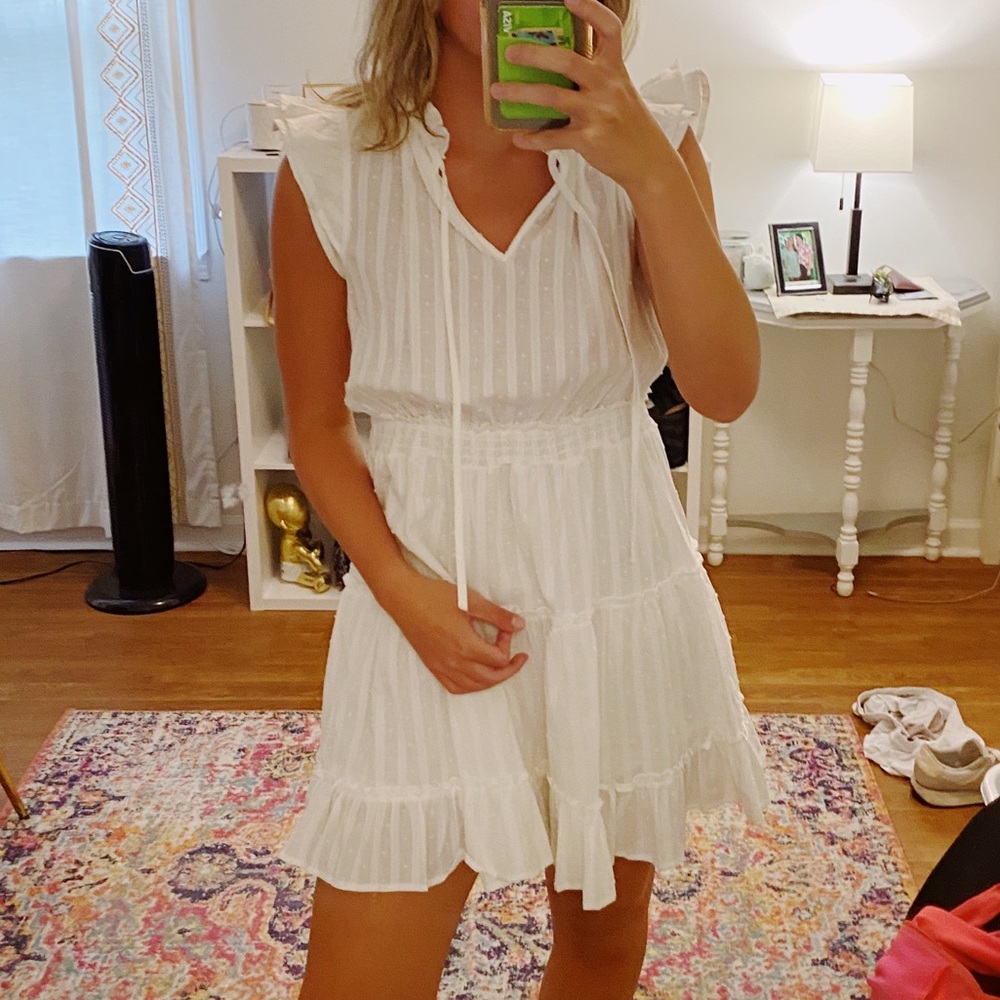 Blu Pepper white dress